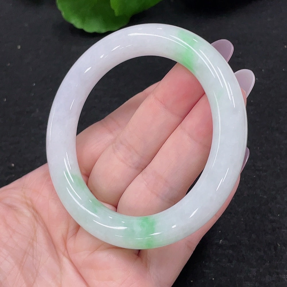 Jadeite Round Bangle Size 54 Total Weight About 57.4g