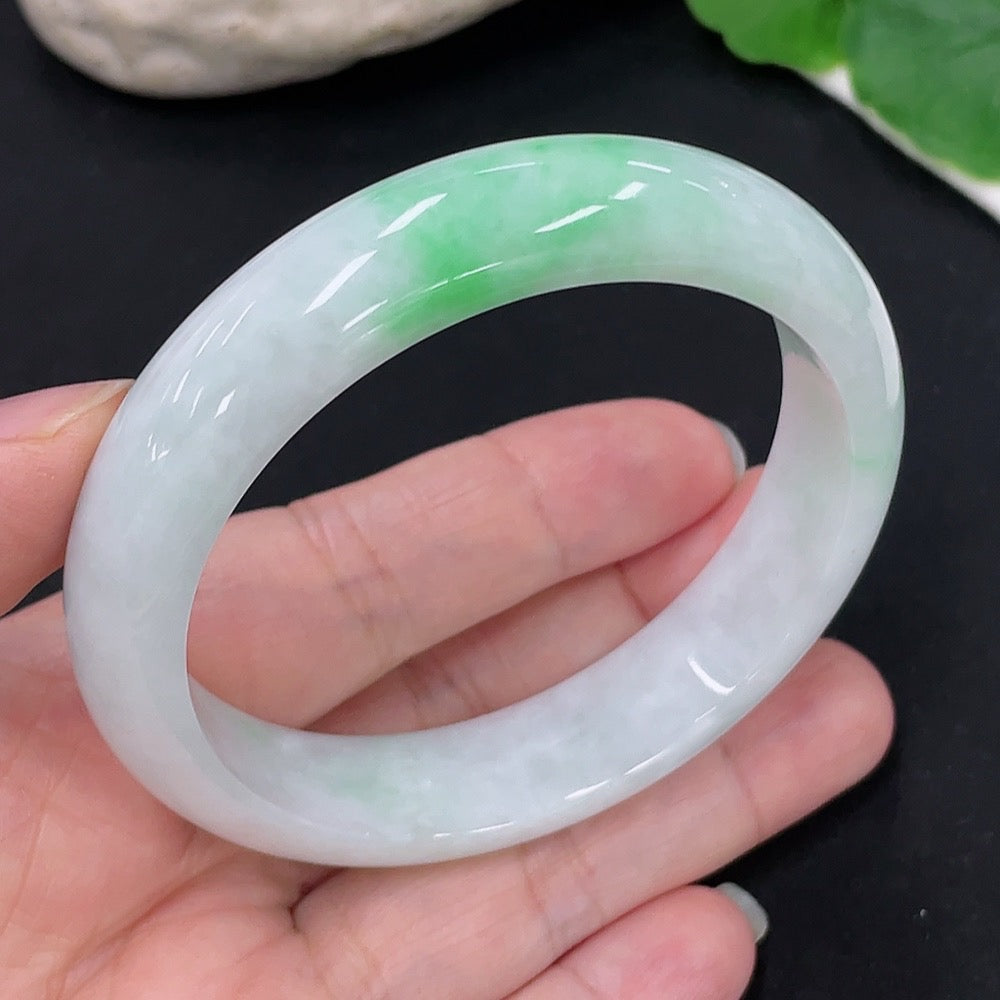 Jadeite Round Bracelet Size 55.4 Total Weight Approx. 49.68g