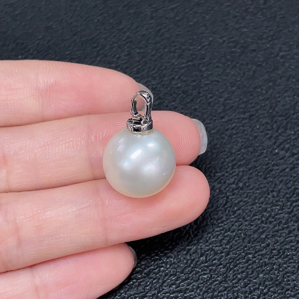 Seawater Pearl Pendant Non-Diamond 18K Gold Size