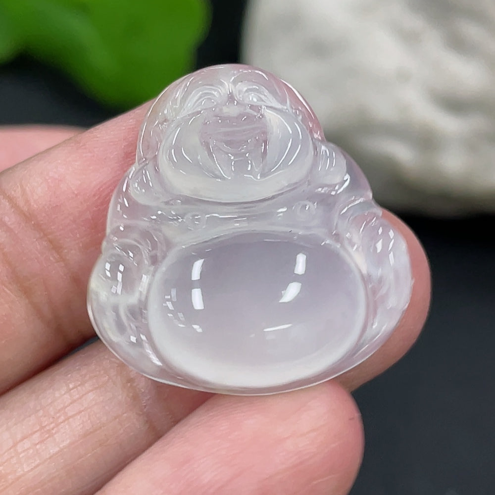 Jadeite Buddha Pendant, Total Weight Approx. 4.55g