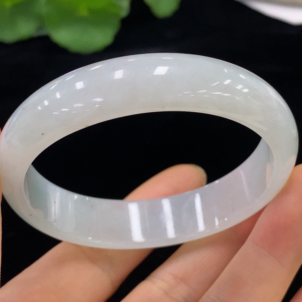 Jadeite Imperial Concubine Bangle Size 56.6/52.5 Total Weight Approx. 45.26g