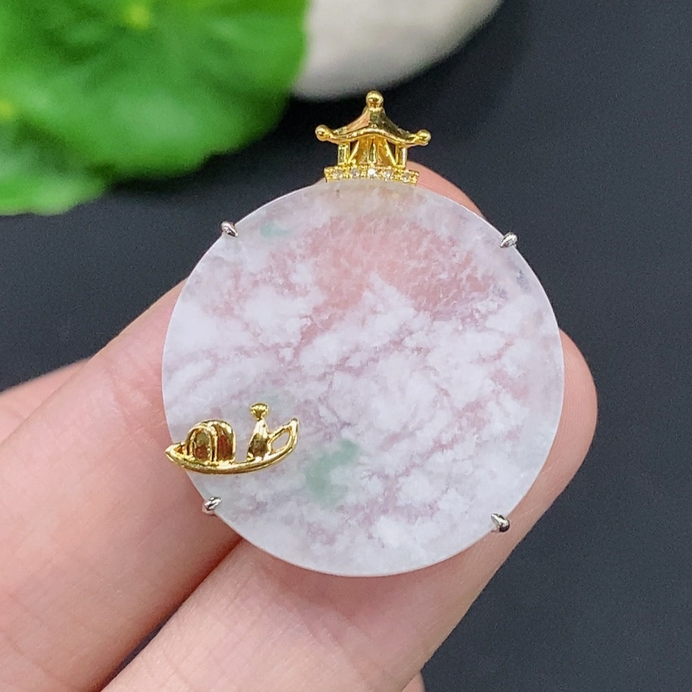 Jadeite Plain Pendant . | Huiliu Certified