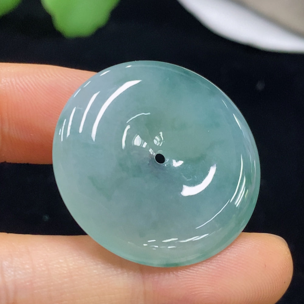 Jadeite Pendant Safety Buckle Total Weight Approx. 10.5g