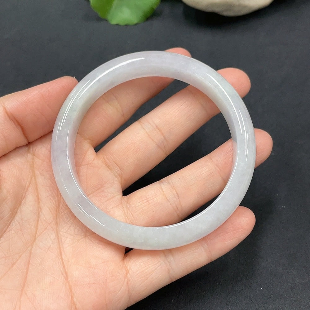 Jadeite Round Bangle | Huiliu Certified