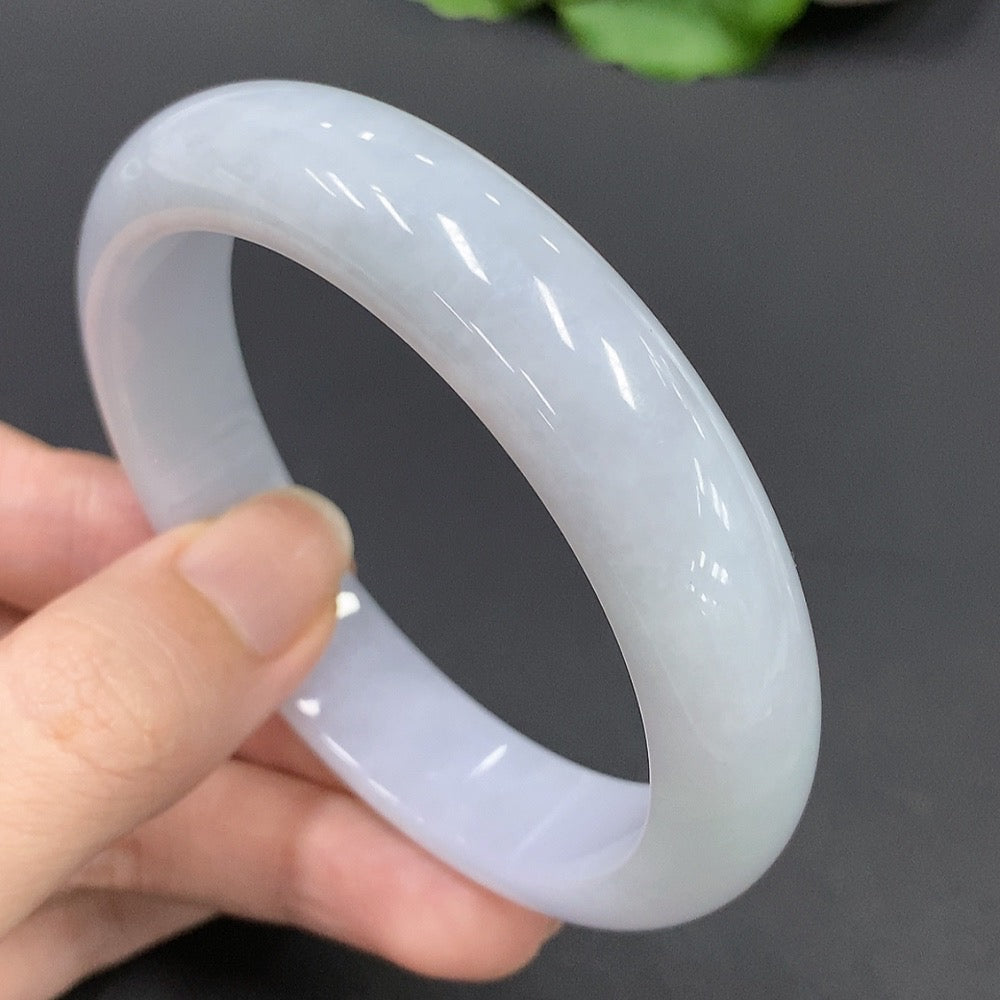 Jadeite Round Bangle | Huiliu Certified
