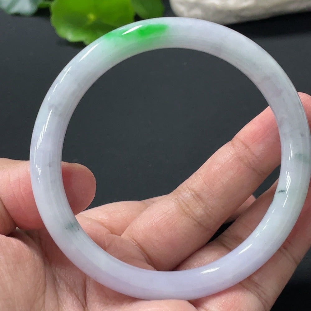 Jadeite Round Bangle . | Huiliu Certified