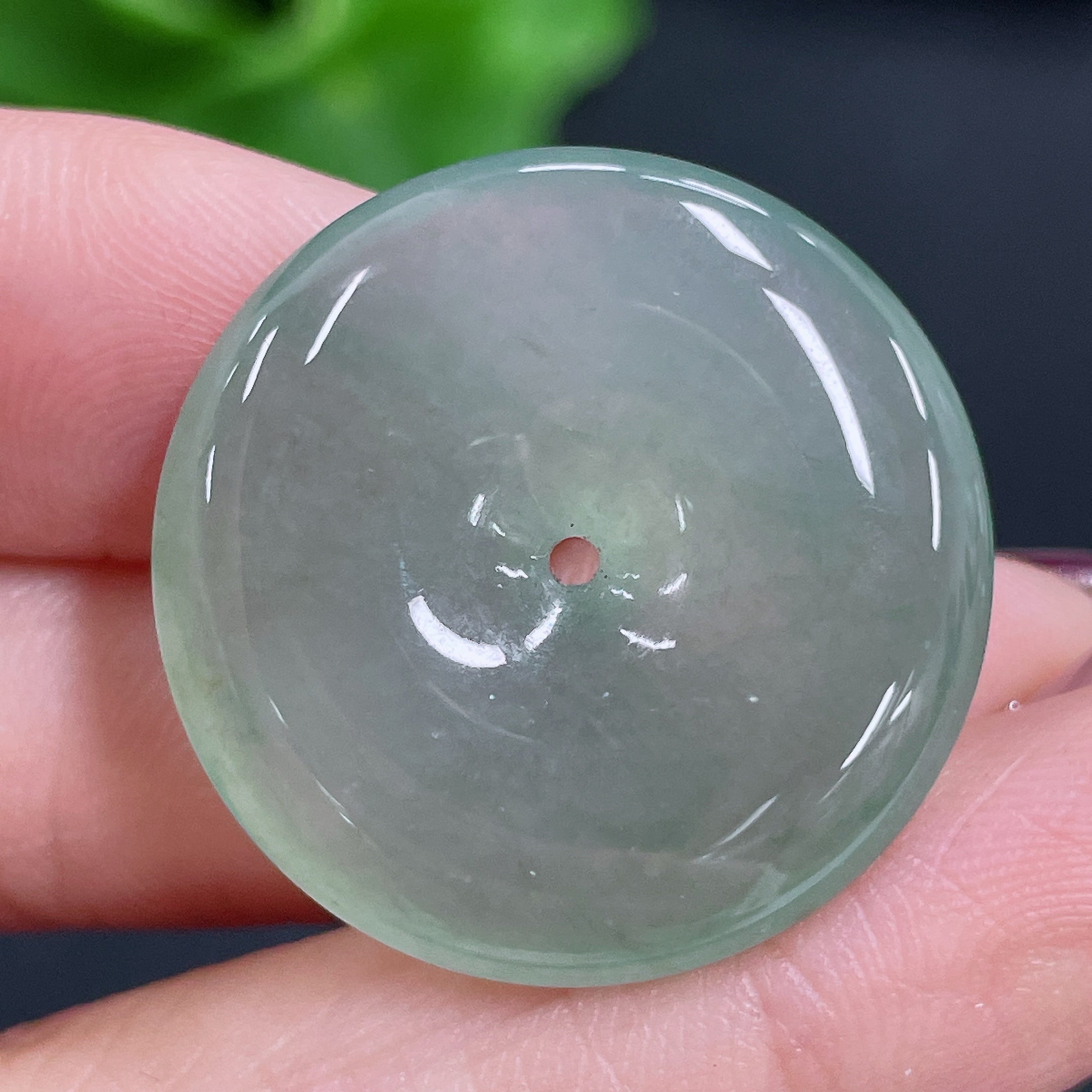 Jadeite Pendant Safety Buckle Total Weight Approx. 7.86g