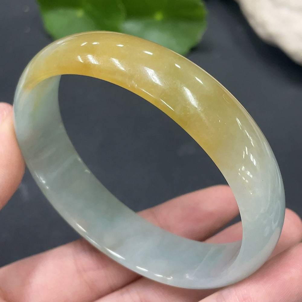Jadeite Concubine Bracelet Size 58.8/51mm Undetermined Color Origin Total Weight 42.219g