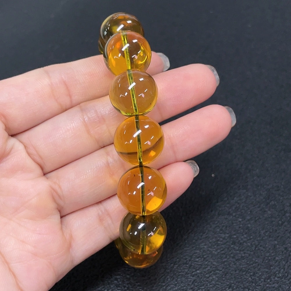 Amber Beeswax Bracelet