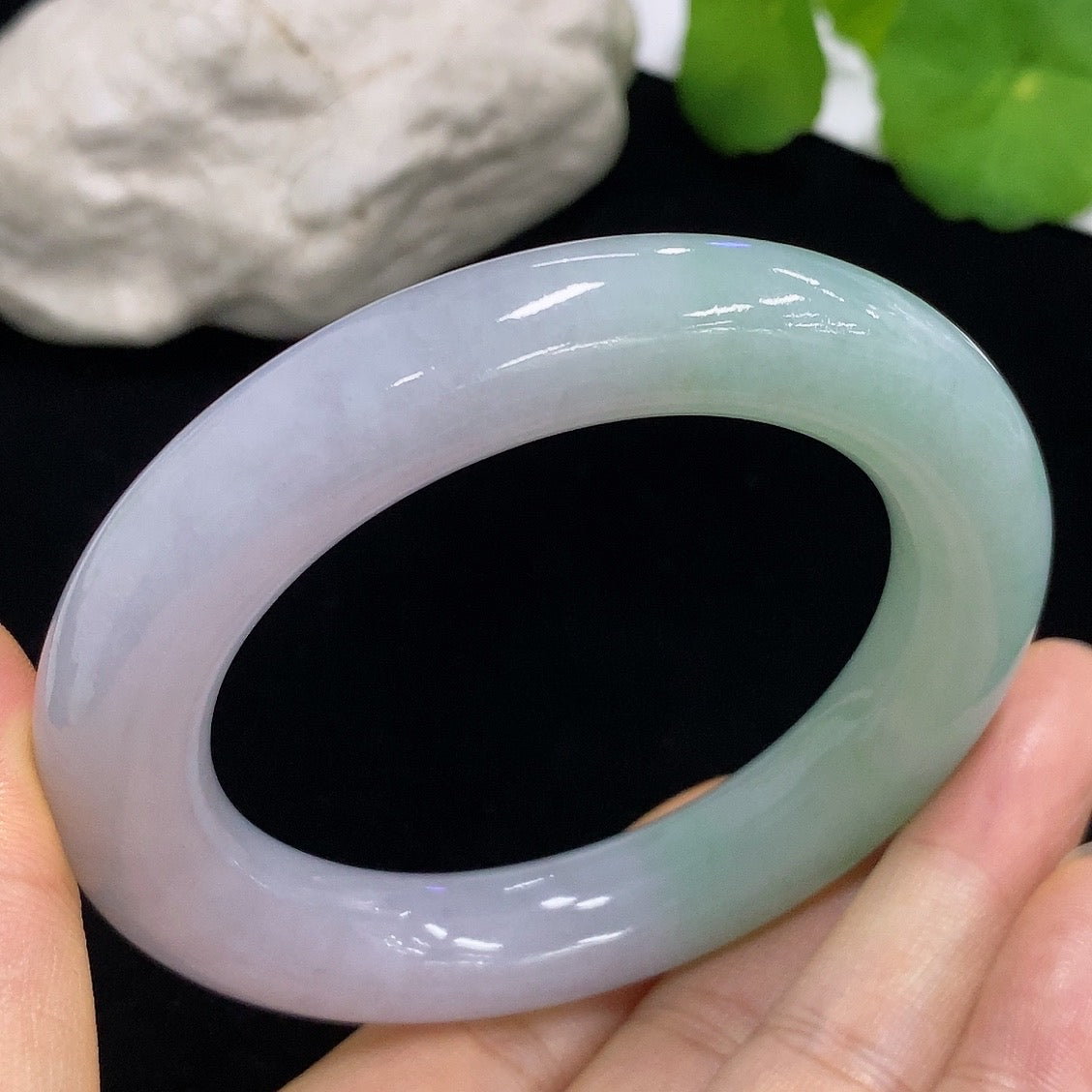 Jadeite Round Bangle Size 55 Total Weight Approx. 81.57g