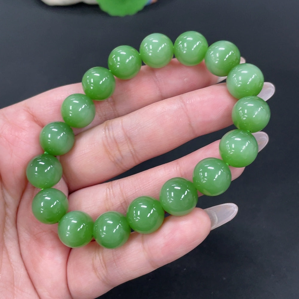 Hetian Jade Bracelet, Approx. 11.7mm, Total Weight Approx. 46.5g