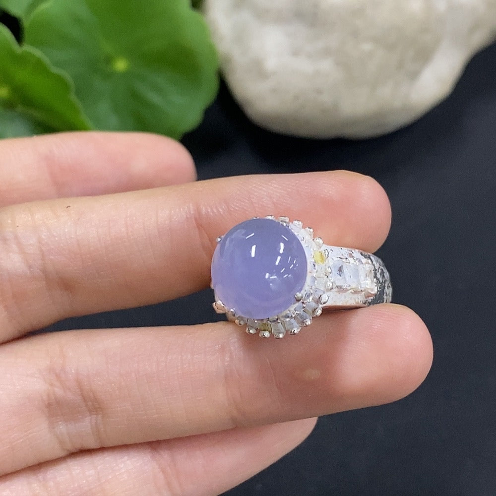 Jadeite Cabochon Non- Inlaid . | Huiliu Certified