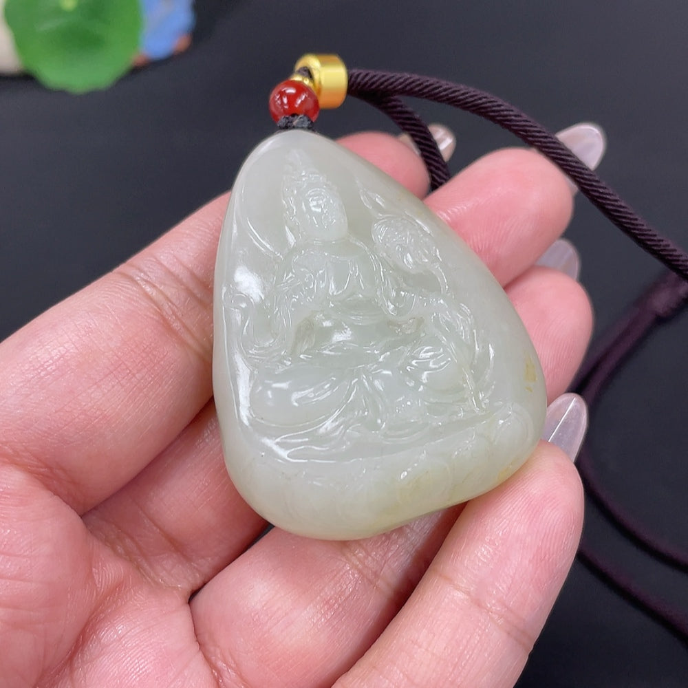 Hetian Jade Pendant Guanyin