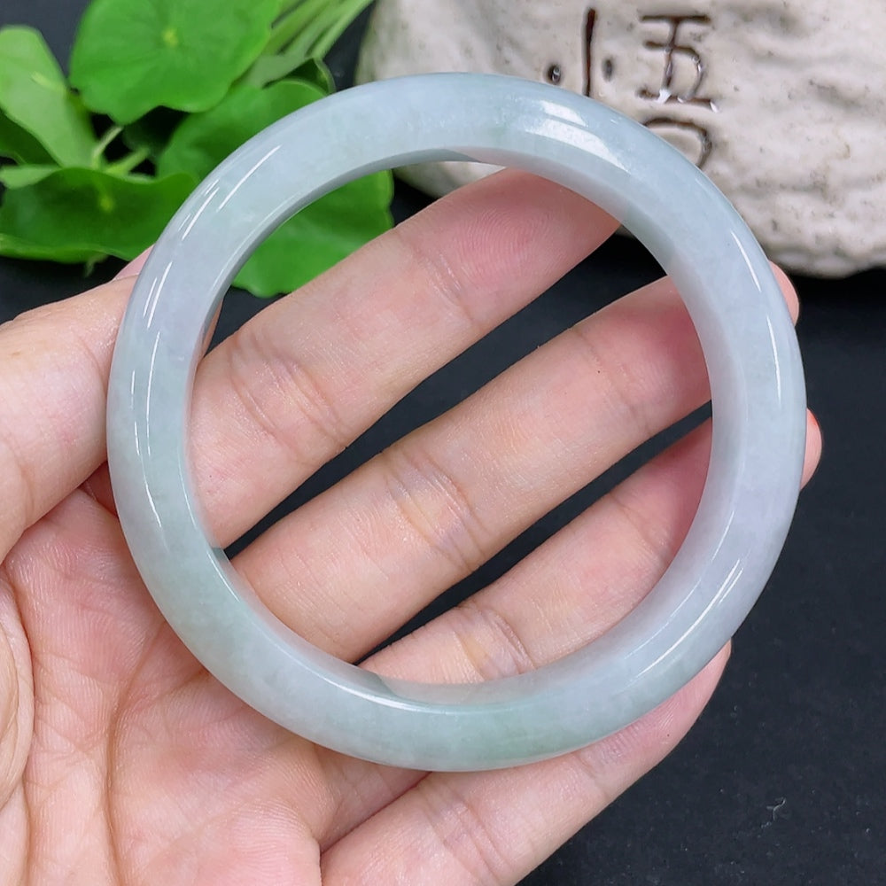 Jadeite Round Bangle Size 56.6 Total Weight Approx. 54.9g