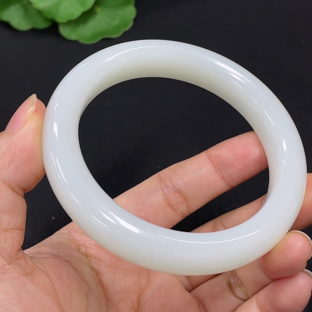 Hetian Jade Round Bracelet