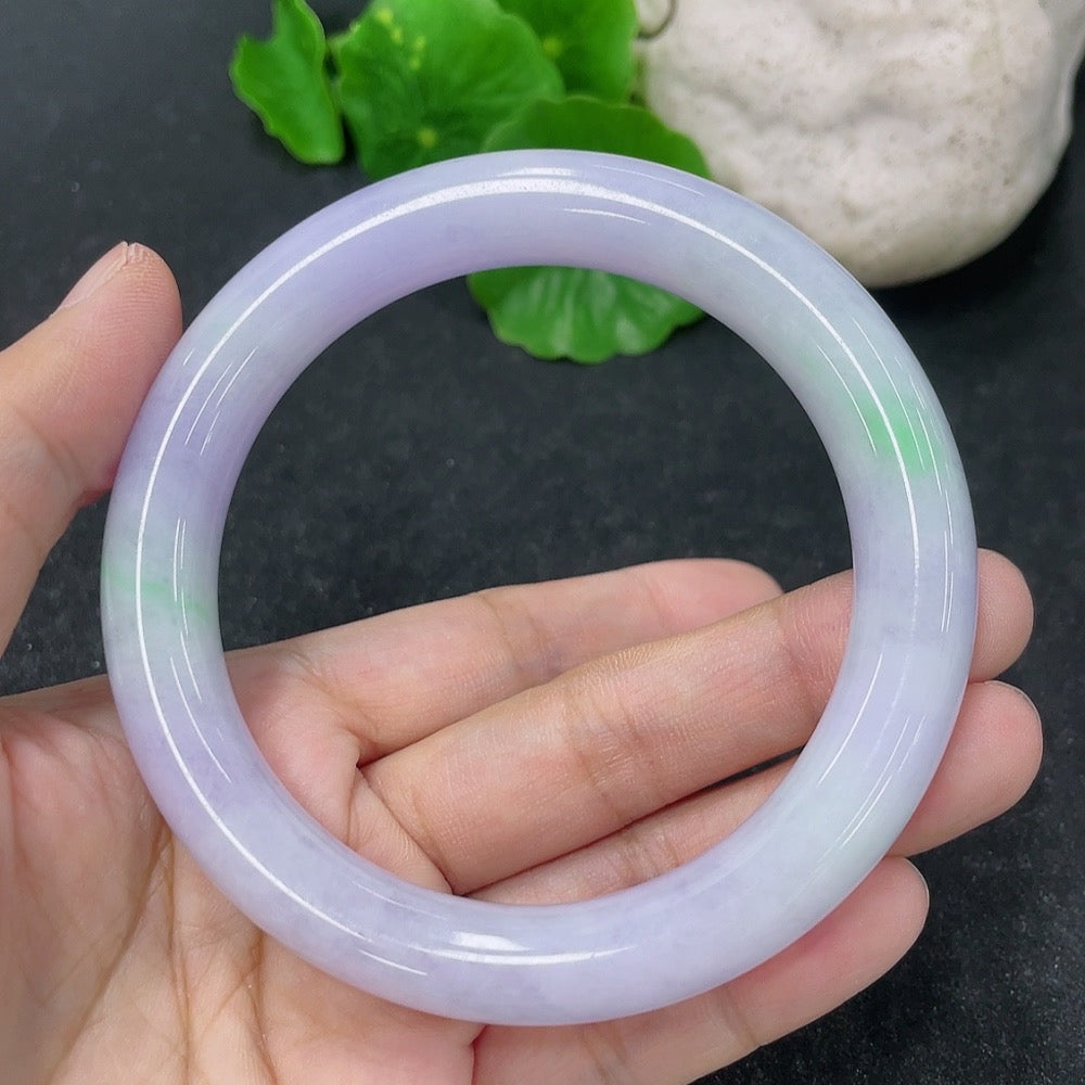 Jadeite Round Bangle Size 59.2mm Total Weight Approx. 70.43g