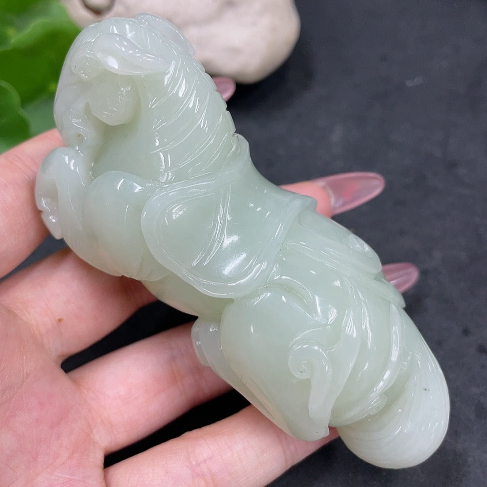 Hetian Jade Handheld Carving - Success Upon Arrival