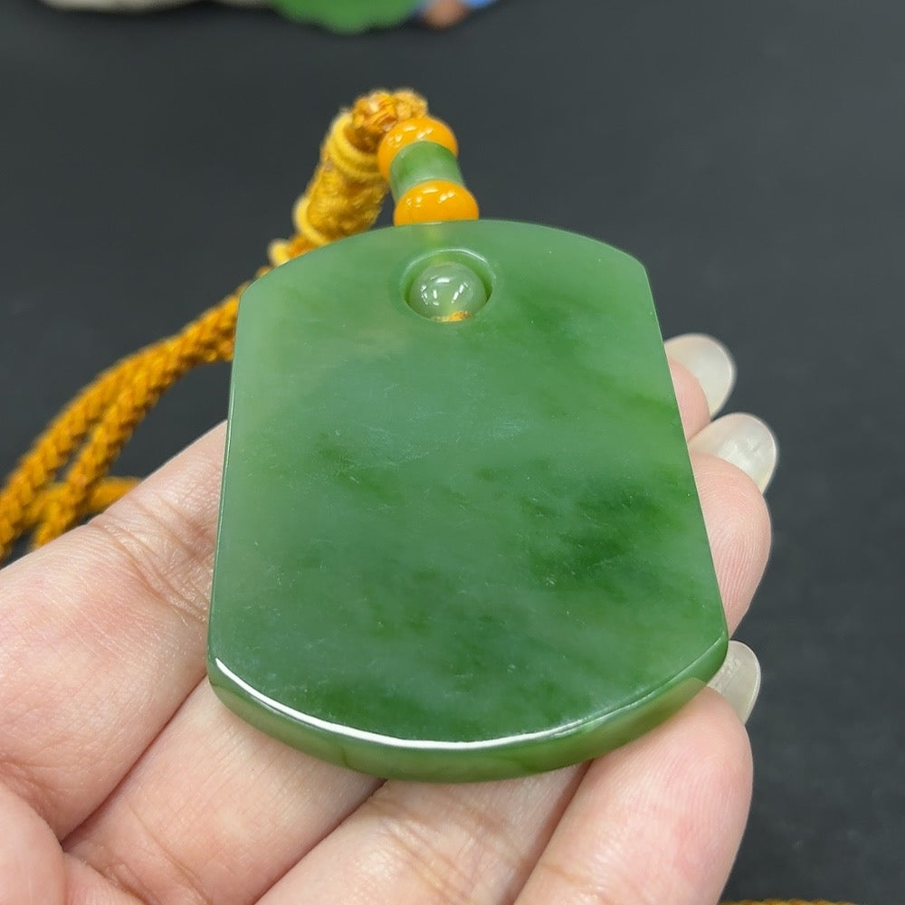 Hetian Jade Pendant, Plain Pendant