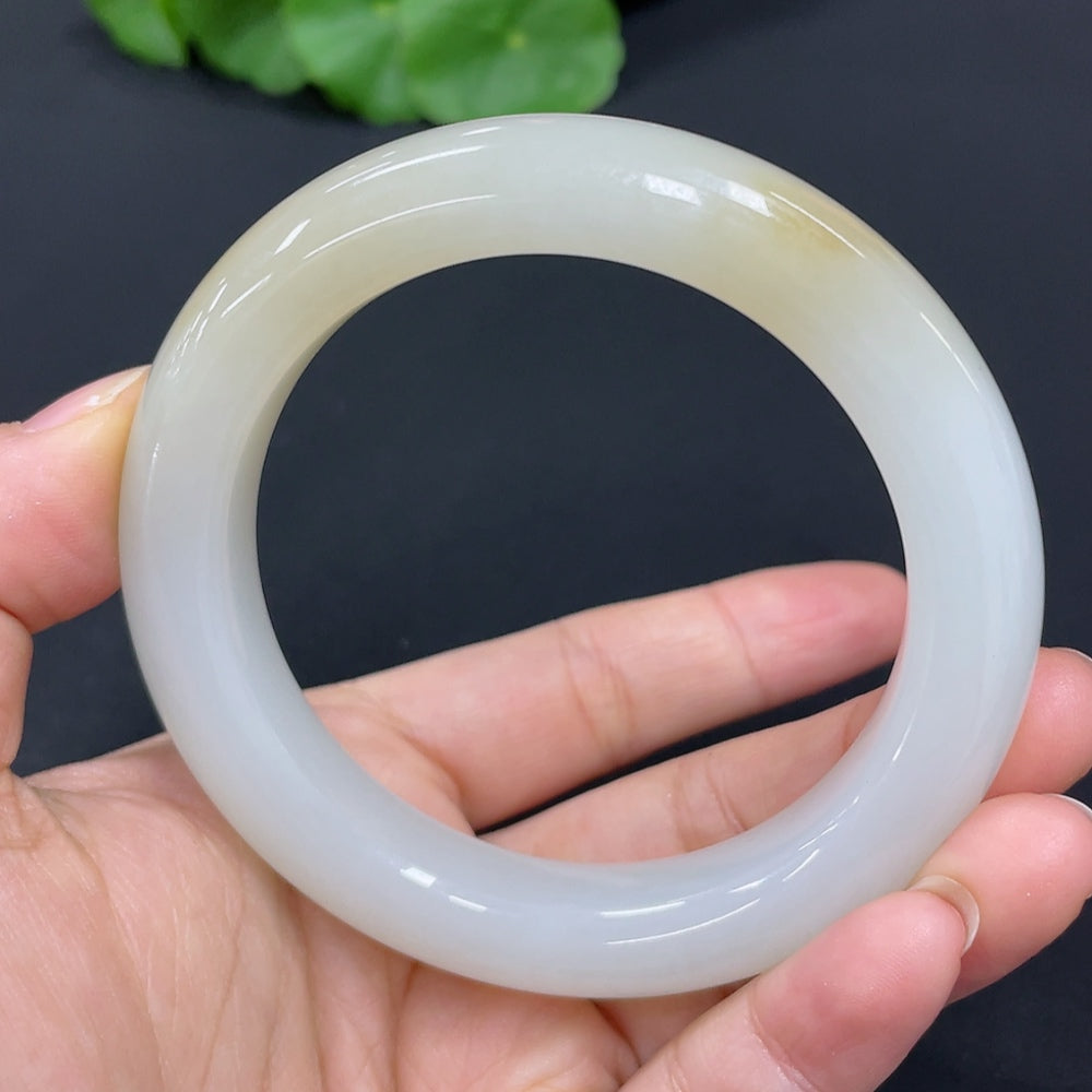 Hetian Jade Round Bracelet