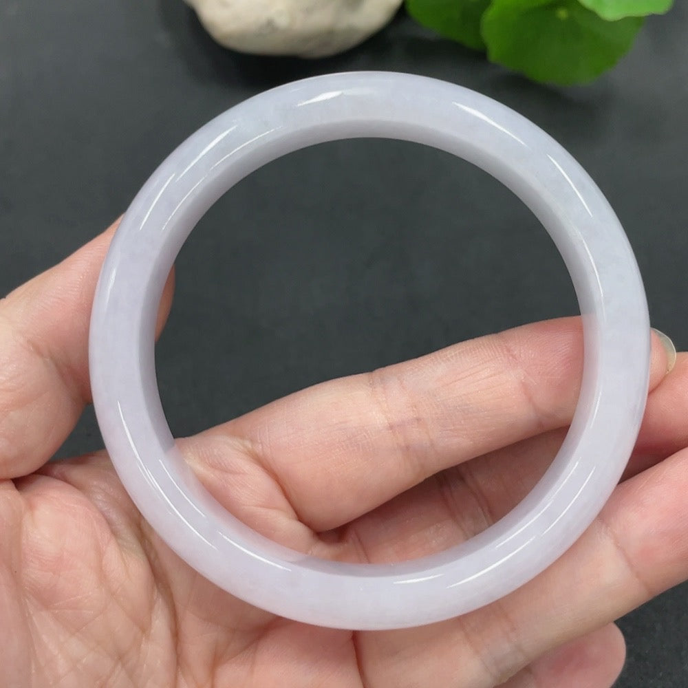 Jadeite Round Bangle | Huiliu Certified