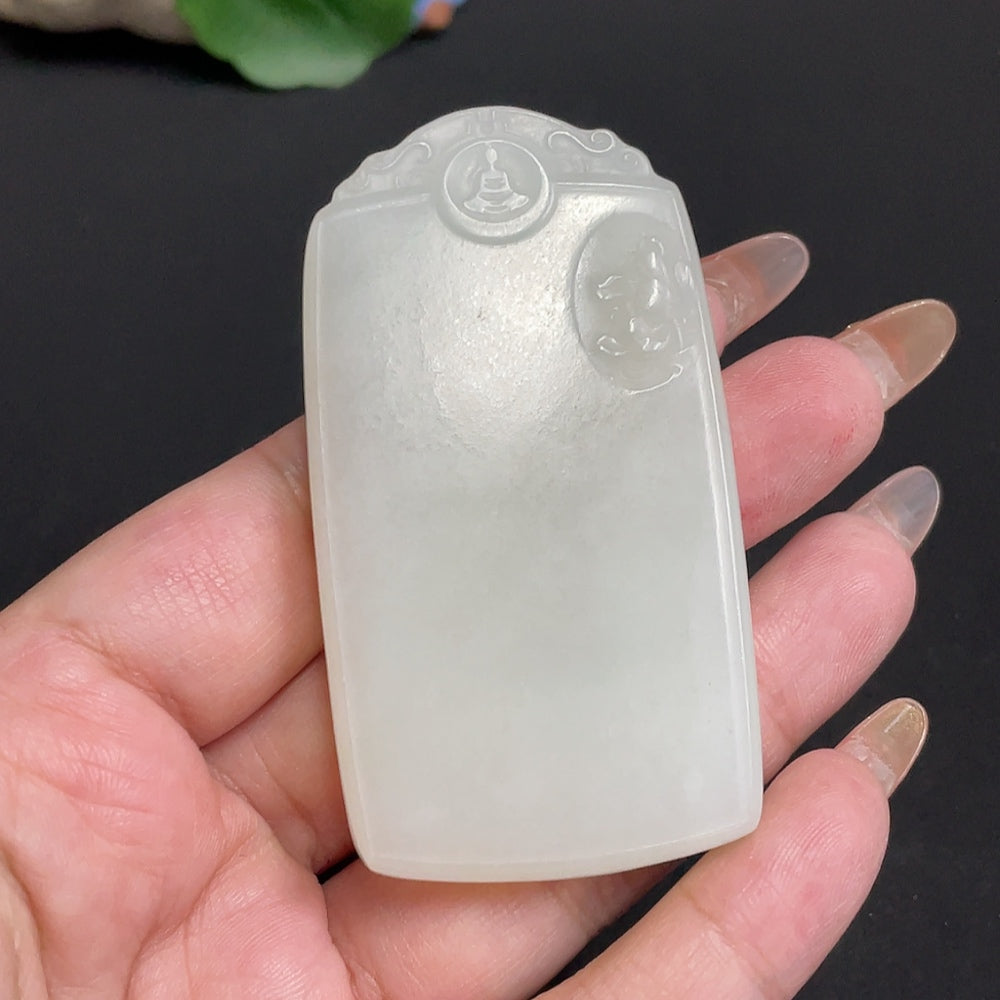 Hetian Jade Pendant Guanyin Total Weight Approx. 67.5g