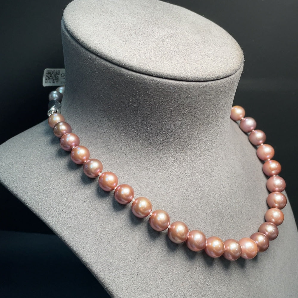 Pearl Bead Necklace Non-Gold Total Weight Approx. 67.95g Size 9-11.8mm