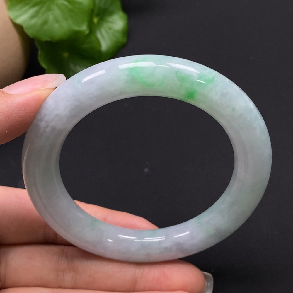 Jadeite Round Bangle Size 56.6 Total Weight Approx. 74.52g