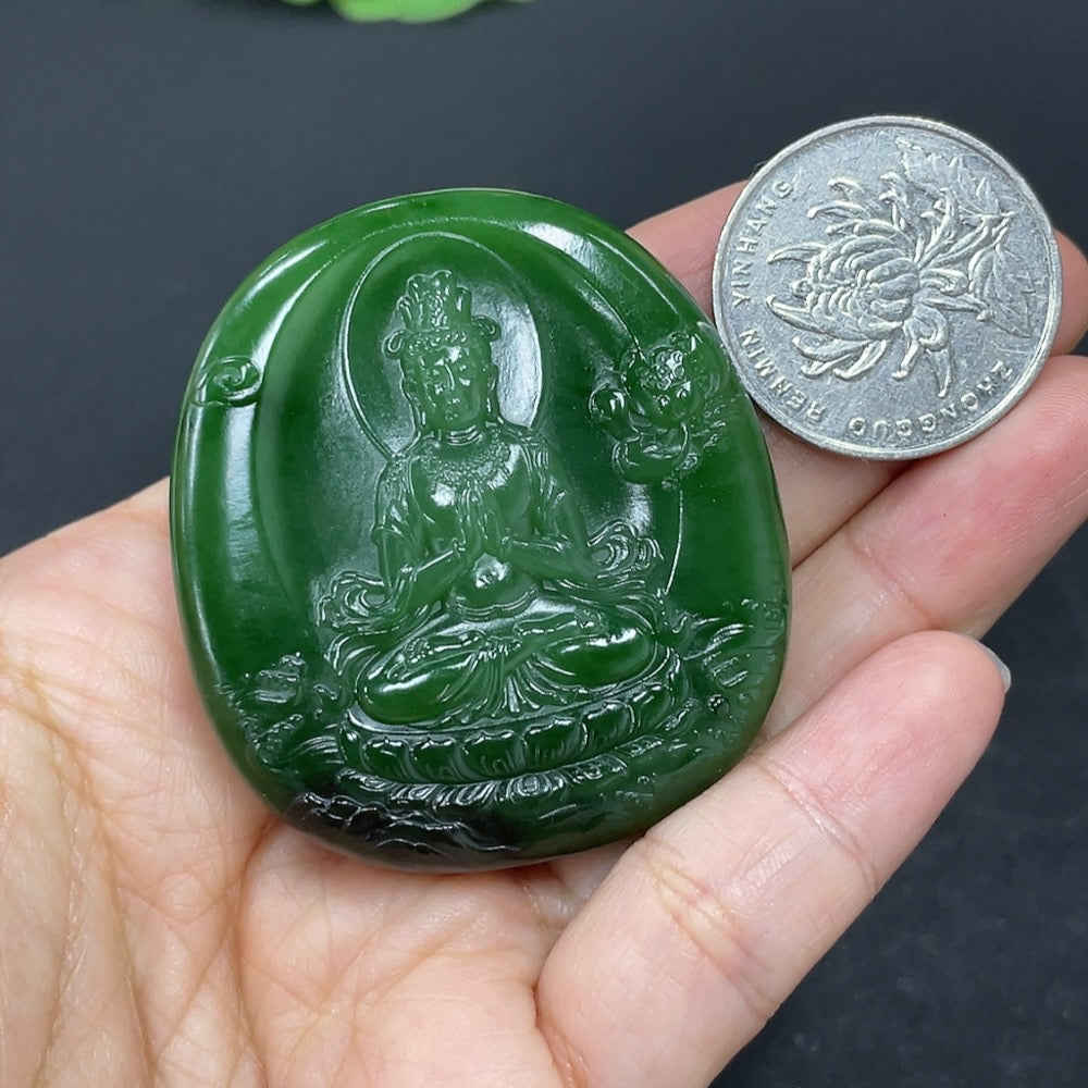 Hetian Jade Pendant Guanyin