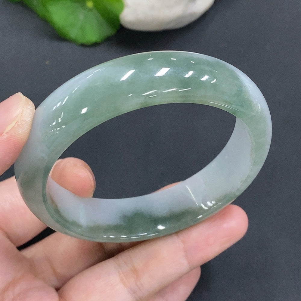 Jadeite Regular Round Bangle | Huiliu Certified