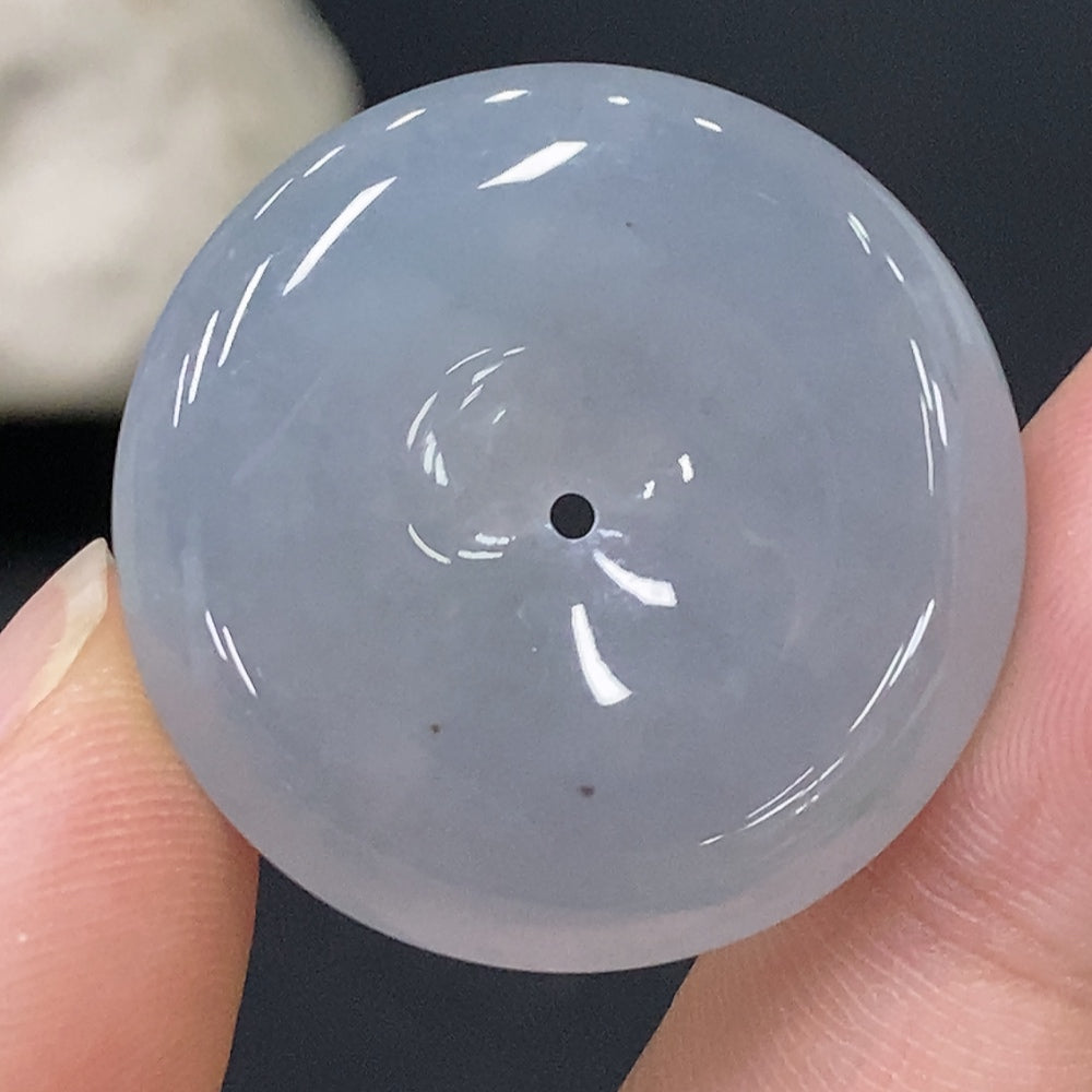 Jadeite Pendant Peace Button . | Huiliu Certified