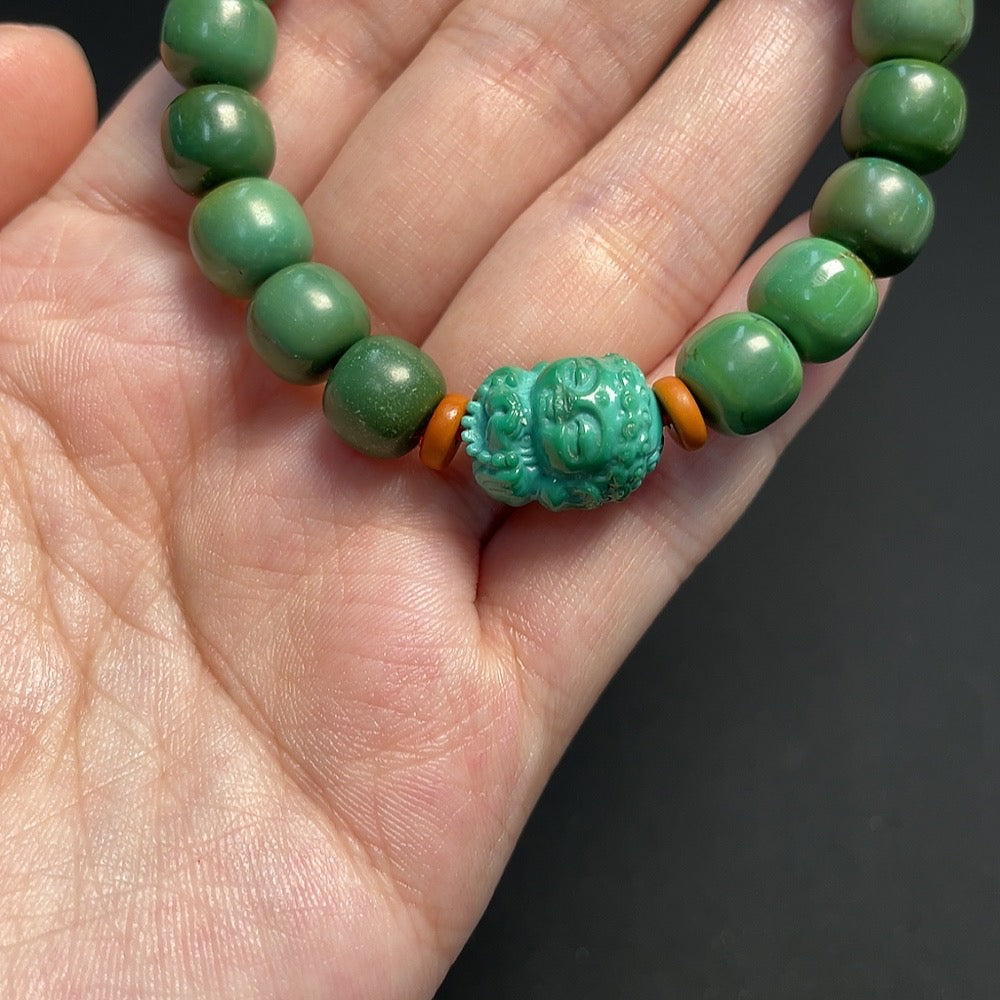 Turquoise Bracelet, Approx. 8.9mm, Total Weight About 25.16g
