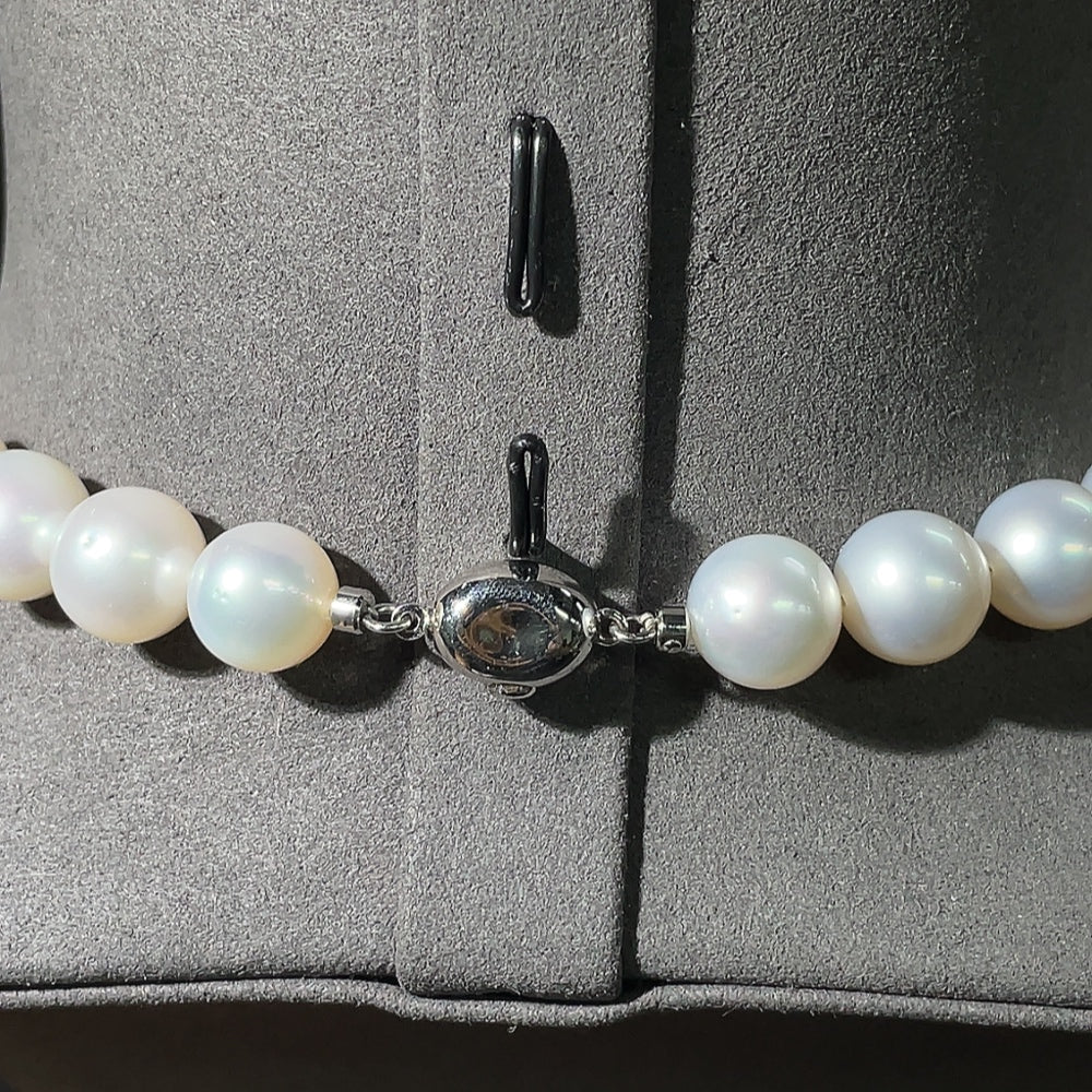 Saltwater Pearl Necklace Non-Gold Total Weight Approx. 87.46g Size 10.9-13.6mm