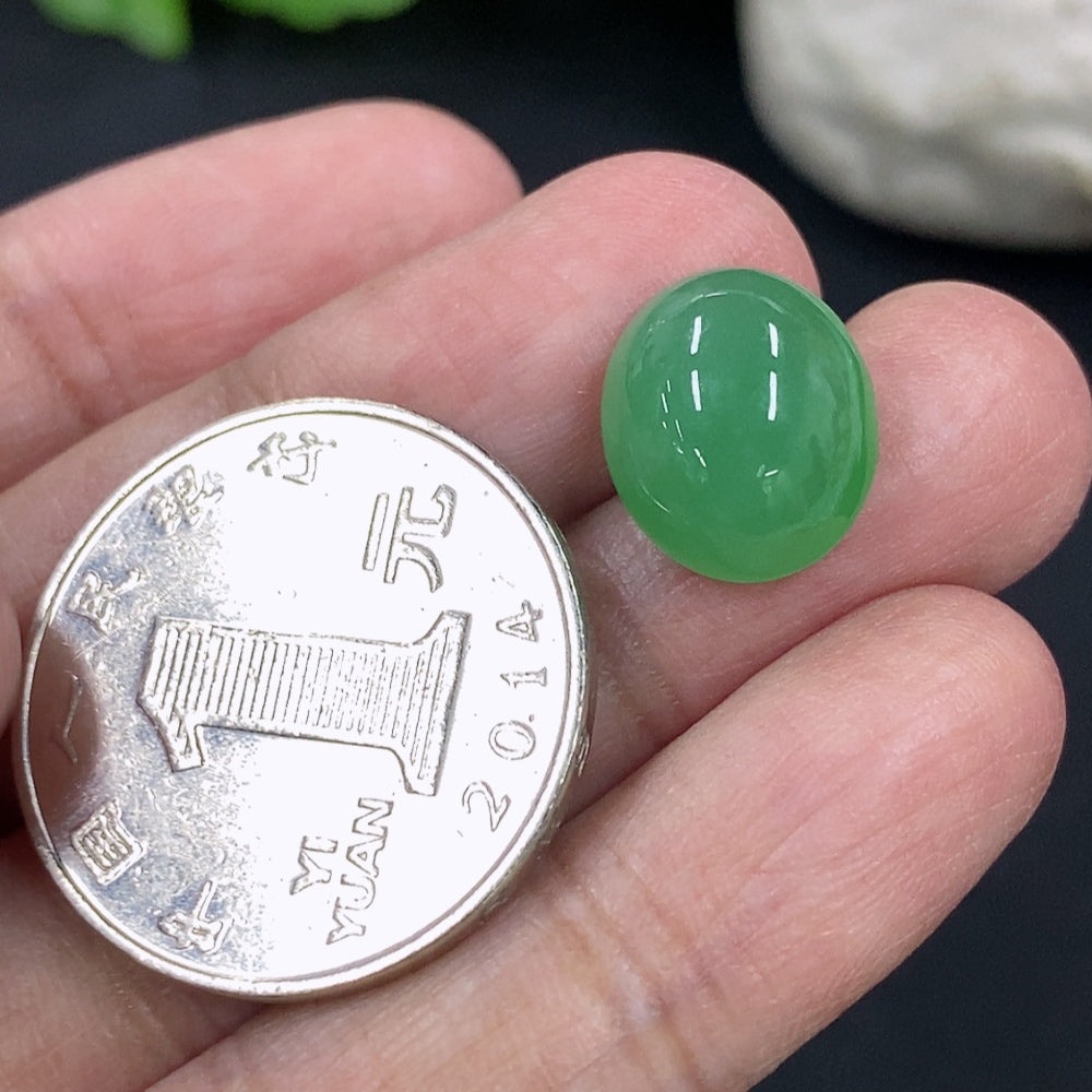 Jadeite Cabochon Total Weight Approx.1.6g