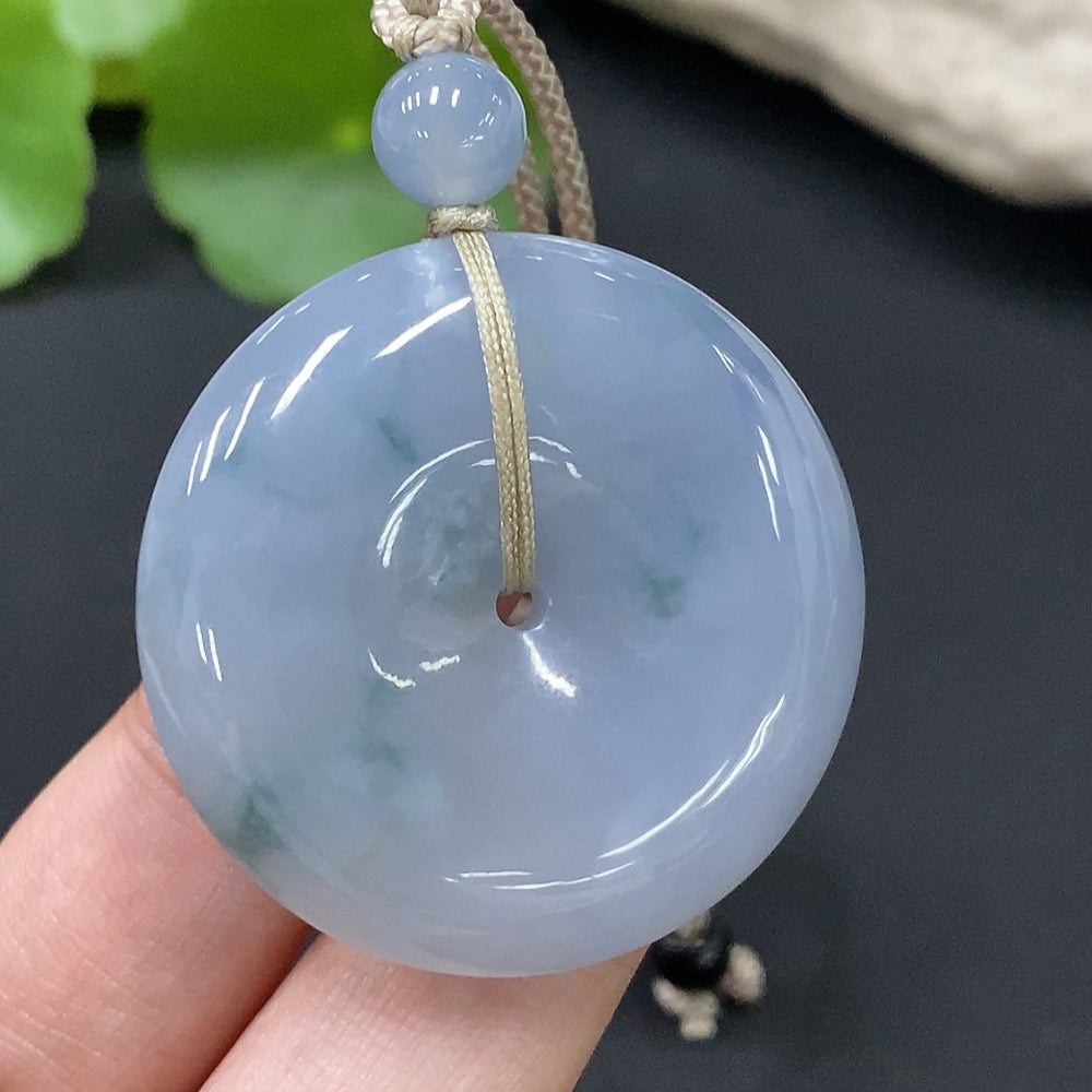 Jadeite Pendant Total Weight Approx. 26.21g Peace Button