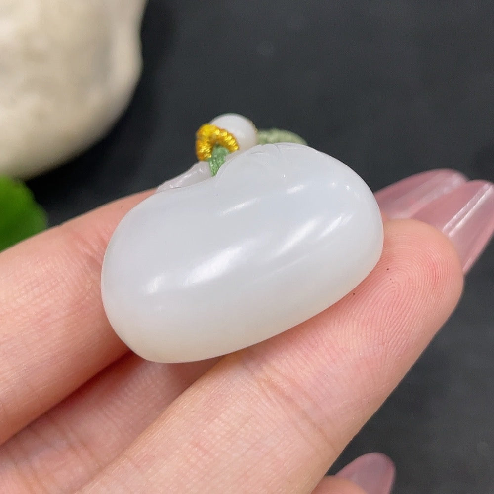 Hetian Jade Pendant Antique Plaque Total Weight (with rope) 16.2g