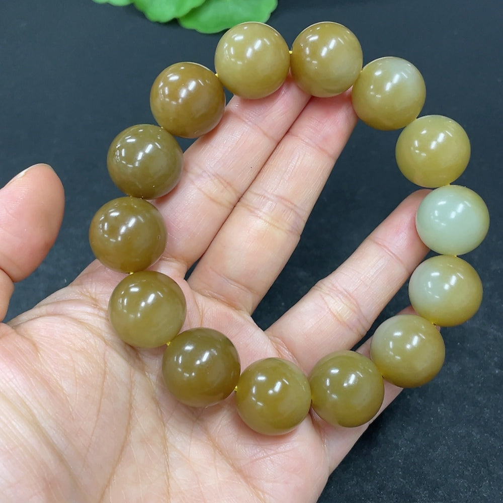 Hetian Jade Bracelet, Approx. 15.9mm, Total Weight Approx. 89.6g