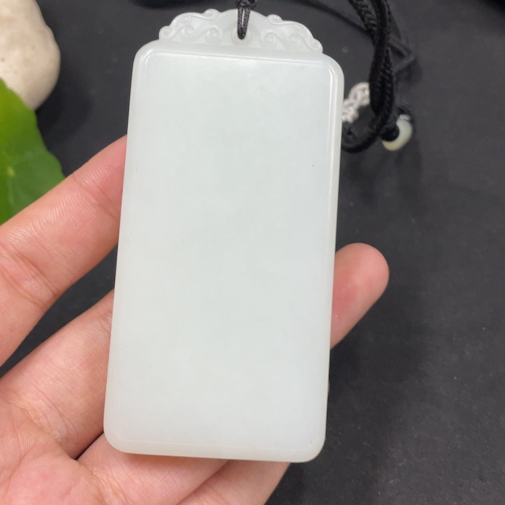 Hetian Jade Pendant, Plain Pendant