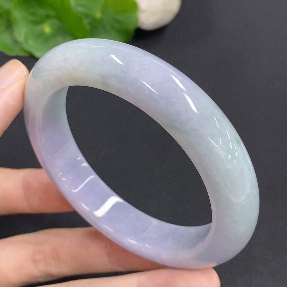 Jadeite Round Bangle Total Weight Approx. 68.2g Size 57.2