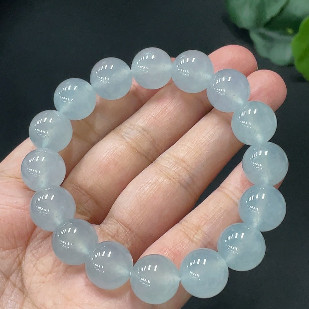 Jadeite Bracelet Size 12.3mm Approx. Total Weight 50.594g [Total Value: $10,887 USD]