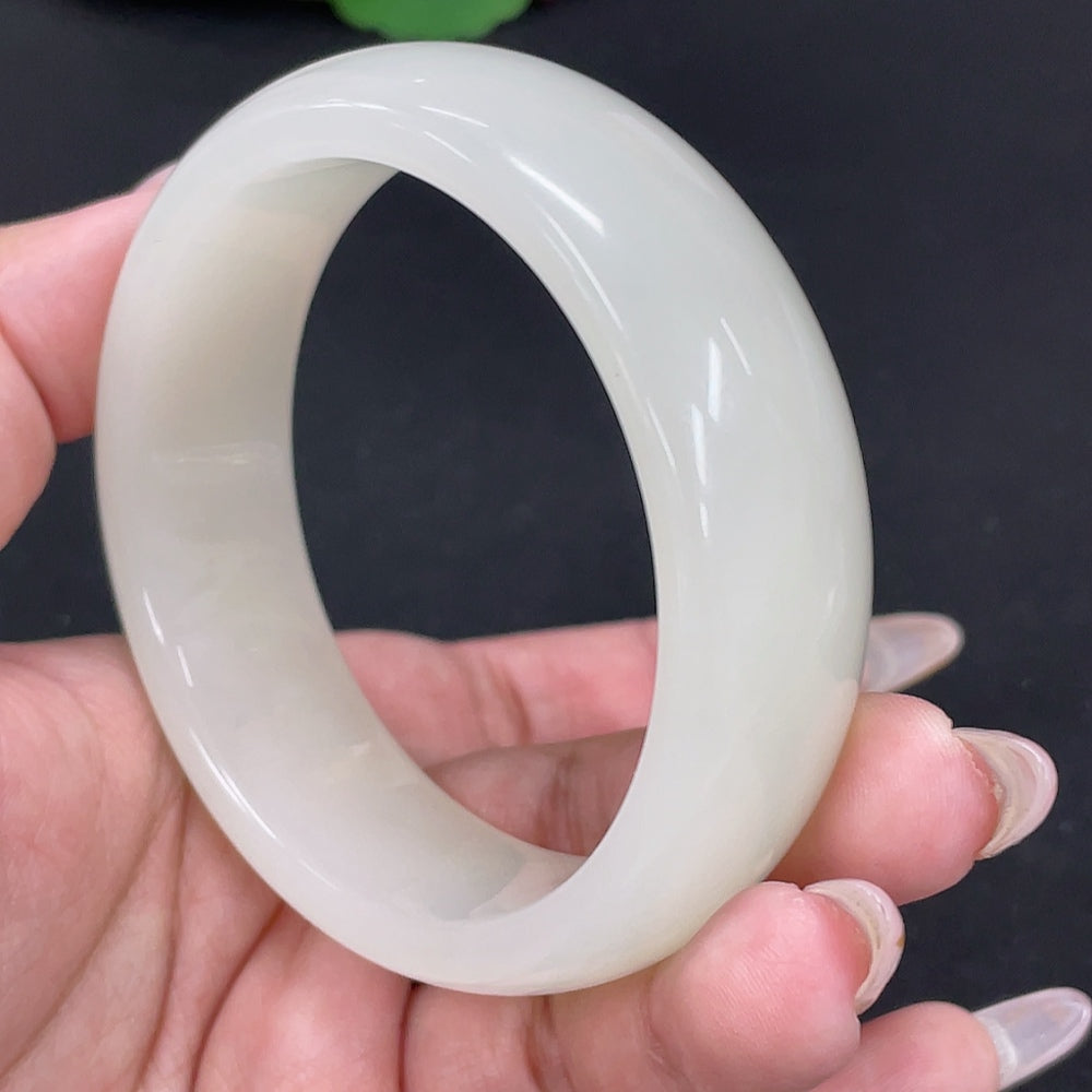Hetian Jade Round Bracelet Size 59 Total Weight Approx. 82.3g