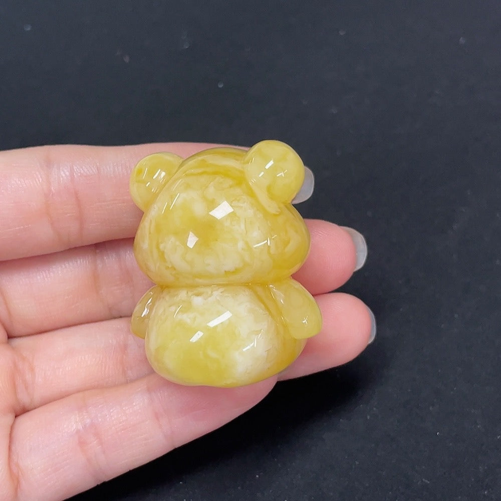 Opaque Amber Jewelry, Partial Repairs Visible