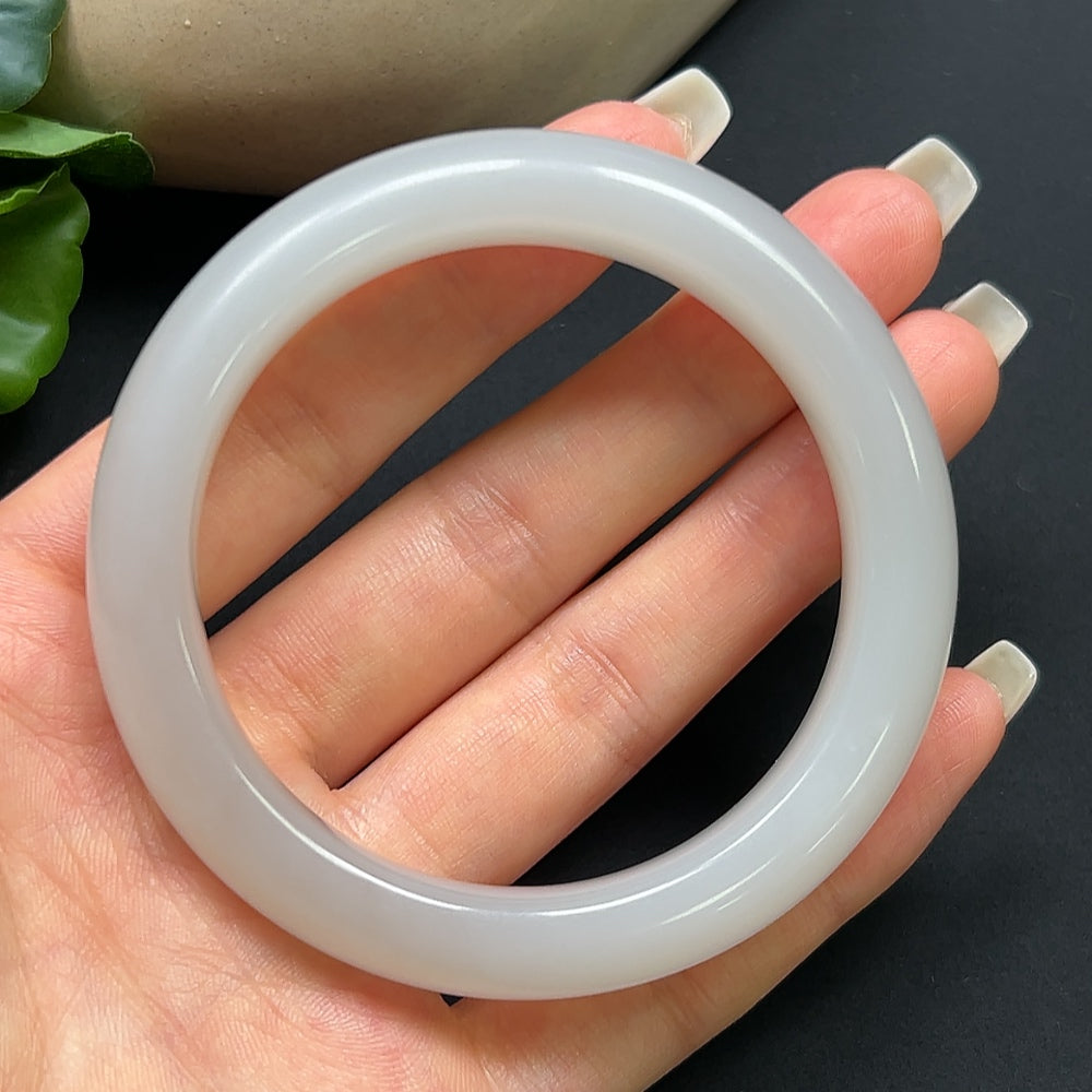 Hetian Jade Round Bracelet