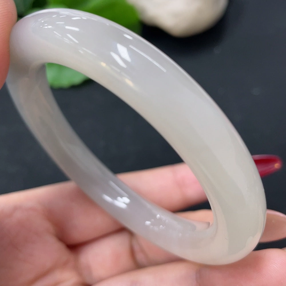 Hetian Jade Round Bangle Size 55 Total Weight Approx. 54.2g