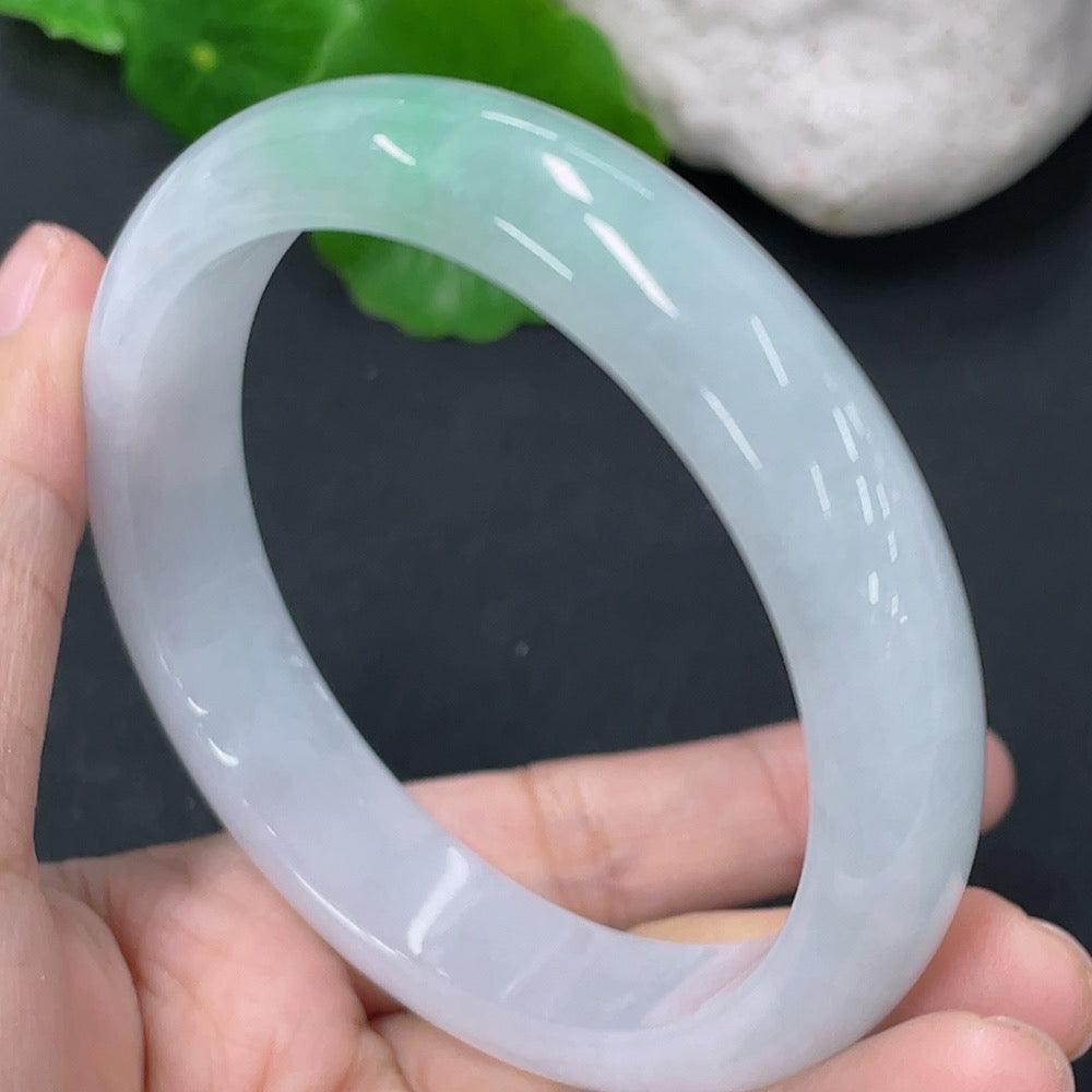 Jadeite Round Bangle Total Weight Approx. 58.66g Size 59