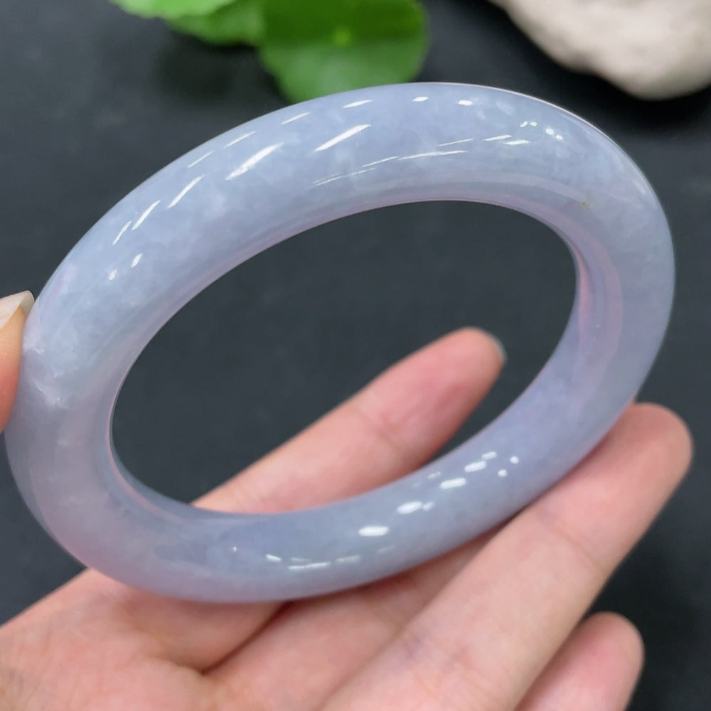 Jadeite Round Bangle Total Weight Approx.75.06g Size 57.6
