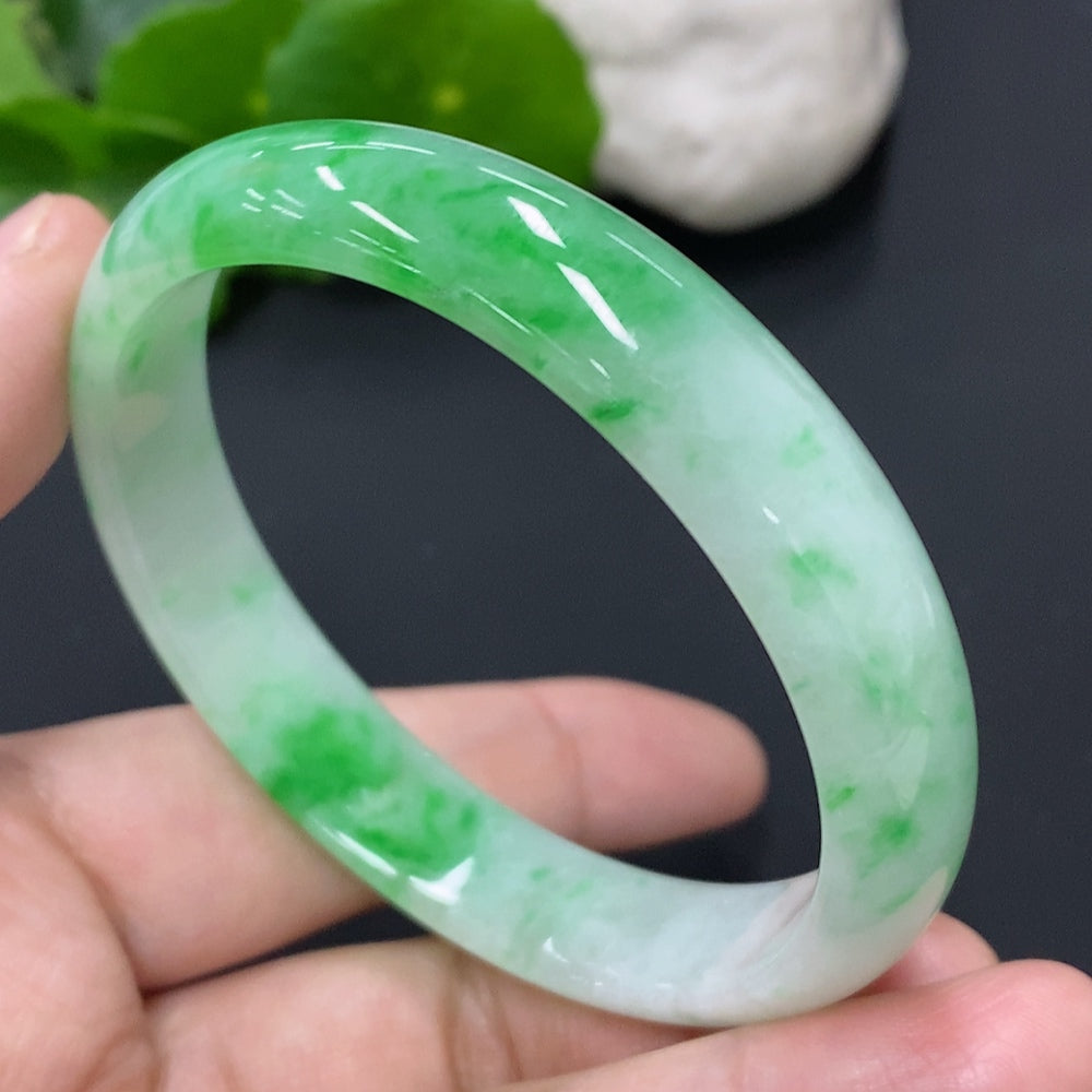 Jadeite Round Bangle Size 58 Total Weight Approx. 40.6g