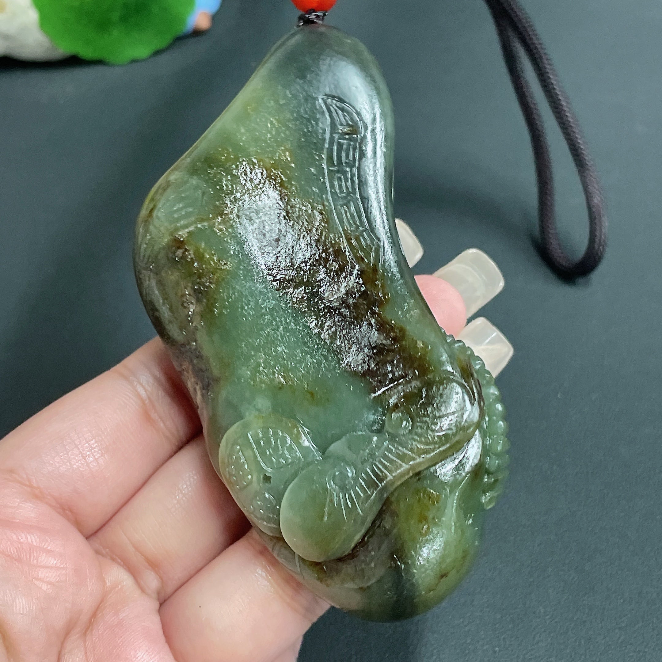 Hetian Jade Seed Material Handheld Piece - Zhong Kui