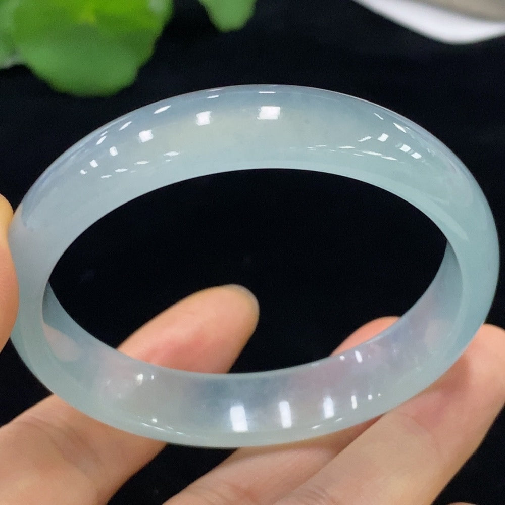 Jadeite Round Bangle Size 55.5 Total Weight Approx. 41.01g [Total Value: $15,919 USD]