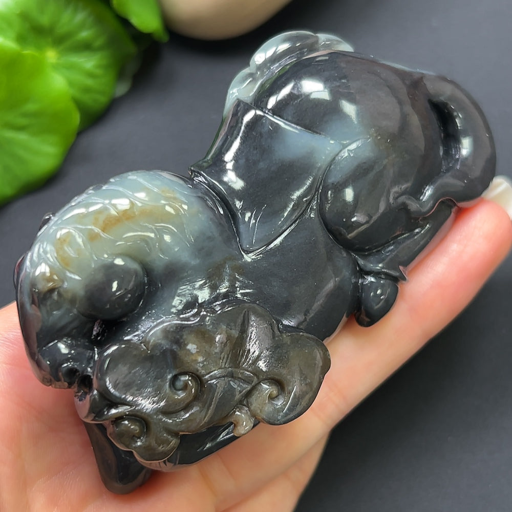Hetian Jade Horse Ornament, Total Weight Approx. 201.84g