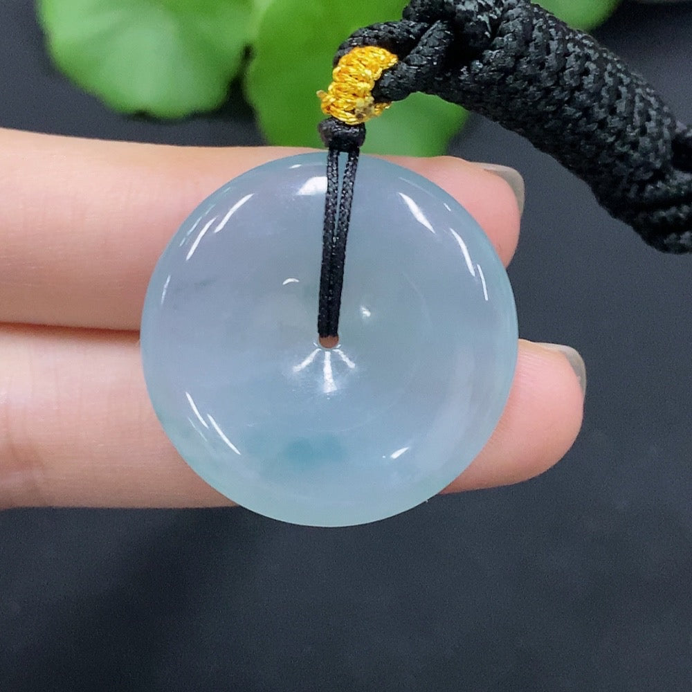 Jadeite Safety Buckle Pendant Total Weight Approx. 11.8g